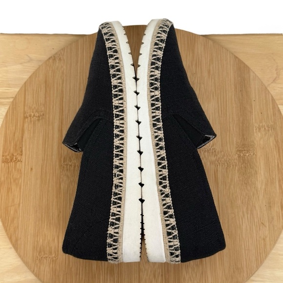 BOBS from Skechers Memory Foam Black Canvas Espadrille Flats – Women’s Size 8 - Picture 6 of 10